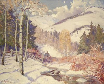 Sample artwork by Fremont F Ellis (1897 - 1985), known for landscape and indian painting, graphics - View similar artists and auction records